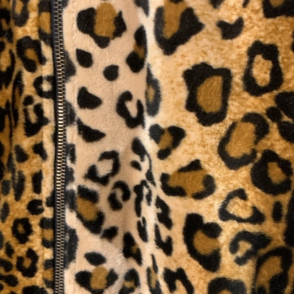 Vintage Reversible Black/Leopard Print Winter Puffy Vest 90s y2k Aesthetic Small - Picture 5 of 14